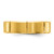 Chisel Stainless Steel Brushed and Polished Yellow Ion-Plated Grooved 6 mm Wedding Band - View 3