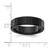 Chisel Stainless Steel Brushed and Polished Black Ion-Plated Grooved 6 mm Wedding Band - View 4