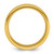 Chisel Stainless Steel Polished Yellow Ion-Plated Brushed Center 8 mm Wedding Band, Beveled - View 2