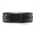 Chisel Stainless Steel Brushed and Polished Black Ion-Plated with Cubic Zirconia 8 mm Band Ring - View 3
