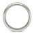 Chisel Stainless Steel Brushed and Polished Grooved with Cubic Zirconia 8 mm Band Ring - View 2
