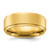 Chisel Stainless Steel Polished Yellow Ion-Plated Brushed Center 8 mm Wedding Band, Step Down
