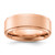 Chisel Stainless Steel Polished Rose Ion-Plated Brushed Center 8 mm Wedding Band