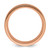 Chisel Stainless Steel Polished Rose Ion-Plated Brushed Center 8 mm Wedding Band - View 2
