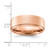 Chisel Stainless Steel Polished Rose Ion-Plated Brushed Center 8 mm Wedding Band - View 4