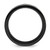 Chisel Stainless Steel Brushed Black Ion-Plated Heartbeat 8 mm Wedding Band, Flat - View 2