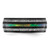 Chisel Stainless Steel Polished Black Ion-Plated with Abalone and Simulated Meteorite 8 mm Wedding Band, Domed - View 3