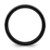 Chisel Stainless Steel Polished Black Ion-Plated with Simulated Meteorite Inlay 8 mm Wedding Band, Domed - View 2