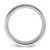 Chisel Stainless Steel Polished with Wood Inlay 8 mm Wedding Band - View 2