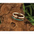 Chisel Stainless Steel Polished Arrow with Turquoise and Wood Inlay 8 mm Wedding Band - View 8