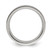 Chisel Stainless Steel Polished with Wood, Simulated Meteorite and Red Stone Inlay 8 mm Wedding Band - View 2