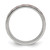 Chisel Stainless Steel Brushed and Hammered with Wood Inlay 8 mm Wedding Band - View 2