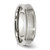 Stainless Steel Concave Beveled Edge 6 mm Brushed/Polished Wedding Band - View 4