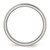 Chisel Stainless Steel Polished 4 mm Grooved and Beaded Wedding Band, Half Round - View 2