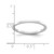 Rhodium-Plated 14K White Gold 1.2 mm Flat Polished Stackable Wedding Band - View 5