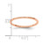 14K Rose Gold 1.2 mm Half Round Polished Stackable Wedding Band - View 5