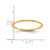 14K Yellow Gold 1.2 mm Half Round Polished Stackable Wedding Band - View 5