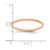14K Rose Gold 1.2 mm Criss-Cross Pattern Stackable Wedding Band - View 5