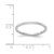 Rhodium-Plated 14K White Gold 1.2 mm Criss-Cross Pattern Stackable Wedding Band - View 5