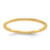 14K Yellow Gold 1.2 mm Twisted Wire Pattern Stackable Wedding Band