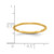 14K Yellow Gold 1.2 mm Half Round Satin Stackable Wedding Band, Brushed - View 5