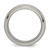 Chisel Titanium Satin and Polished 10 mm Beveled Edge Wedding Band, Domed - View 5