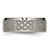 Chisel Titanium Brushed and Polished Celtic Laser Design 8 mm Beveled Edge Wedding Band, Flat - TB115B - View 3