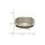 Chisel Titanium Brushed and Polished Celtic Laser Design 8 mm Beveled Edge Wedding Band, Flat - TB115B - View 6