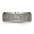 Chisel Titanium Brushed and Polished Greek Key Laser Design 8 mm Beveled Wedding Band, Flat - View 3