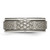 Chisel Titanium Brushed and Polished Celtic Laser Design 8 mm Ridged Edge Wedding Band - TB11B - View 3
