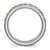 Chisel Titanium Brushed and Polished Laser Design 8 mm Ridged Edge Wedding Band - View 2