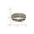 Chisel Titanium Brushed and Polished Laser Design 8 mm Ridged Edge Wedding Band - View 6