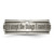Chisel Titanium Brushed and Polished Serenity Laser Design 8 mm Ridged Edge Wedding Band - View 3