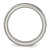 Chisel Titanium Brushed and Polished Cross Laser Design 8 mm Ridged Edge Wedding Band - TB11K - View 2
