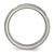 Chisel Titanium Brushed and Polished Claddagh Laser Design 8 mm Ridged Edge Wedding Band - View 2