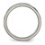 Chisel Titanium Brushed and Polished Cross Laser Design 8 mm Ridged Edge Wedding Band - TB11P - View 2