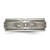 Chisel Titanium Brushed and Polished Cross Laser Design 8 mm Ridged Edge Wedding Band - TB11S - View 3