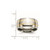 Chisel Titanium Polished with 14K Gold Inlay 10 mm Wedding Band, Domed - View 6