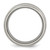Titanium Ridged Edge Black Rubber 8 mm Brushed/Polished Wedding Band - View 2
