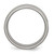 Chisel Titanium Brushed and Polished 8 mm Grooved Ridged Edge Wedding Band - View 2
