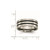 Chisel Titanium Polished Black Enamel Grooved 8 mm Flat Wedding Band - View 6