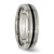 Titanium Black Enamel 6 mm Satin and Polished Wedding Band - View 4