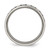 Titanium Polished Black Enamel Squares 6 mm Flat Wedding Band - View 2