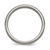 Chisel Titanium Brushed and Polished with Sterling Silver Inlay 8 mm Ridged Edge Wedding Band, Domed - View 2