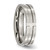 Titanium Polished 6 mm Grooved Wedding Band - TB165 - View 5