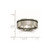 Titanium Brushed with Black Rubber 7 mm Flat Wedding Band - View 6