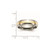Chisel Titanium Polished with 14K Gold Inlay 6 mm Wedding Band, Half Round - View 6