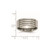 Titanium Grooved 8 mm Polished Wedding Band - View 6