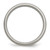 Chisel Titanium Brushed with 14K Gold Inlay 5 mm Wedding Band, Half Round - View 2