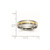Chisel Titanium Brushed with 14K Gold Inlay 5 mm Wedding Band, Half Round - View 6